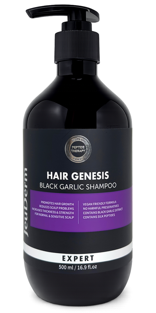 Jeuderm Hair Genesis Black Garlic Shampoo | Shampoo Antioxidante Fortalecedor Capilar