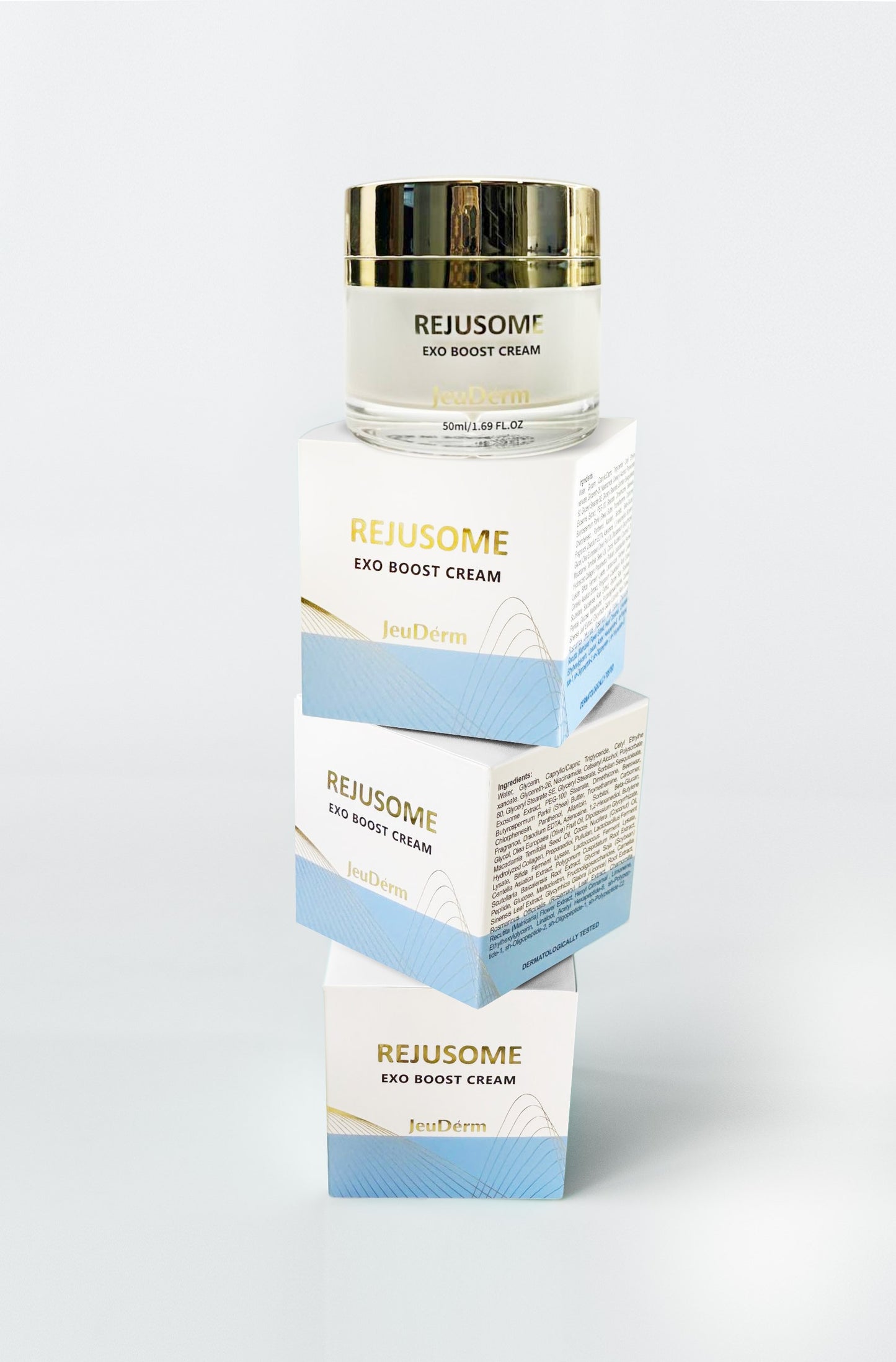 Rejusome Exo Boost Cream (50ml) Crema antiedad con exosomas, péptidos y probióticos para una piel más firme, hidratada y luminosa