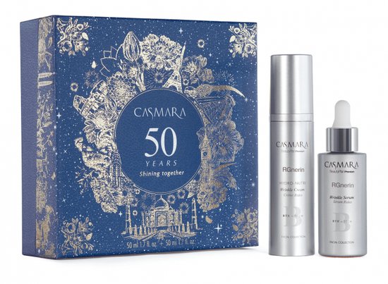 CASMARA NAVIDAD BEAUTY BOX  RGENERIN WRINKLE SERUM + HYDDRO NUTRY