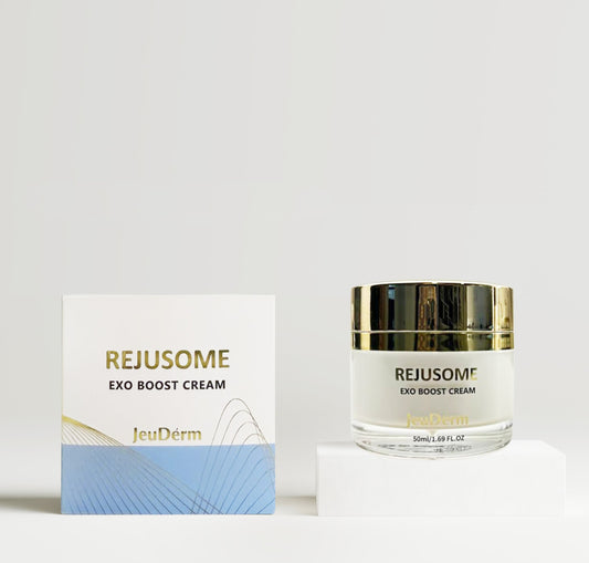 Rejusome Exo Boost Cream (50ml)  Crema antiedad con exosomas, péptidos y probióticos para una piel más firme, hidratada y luminosa